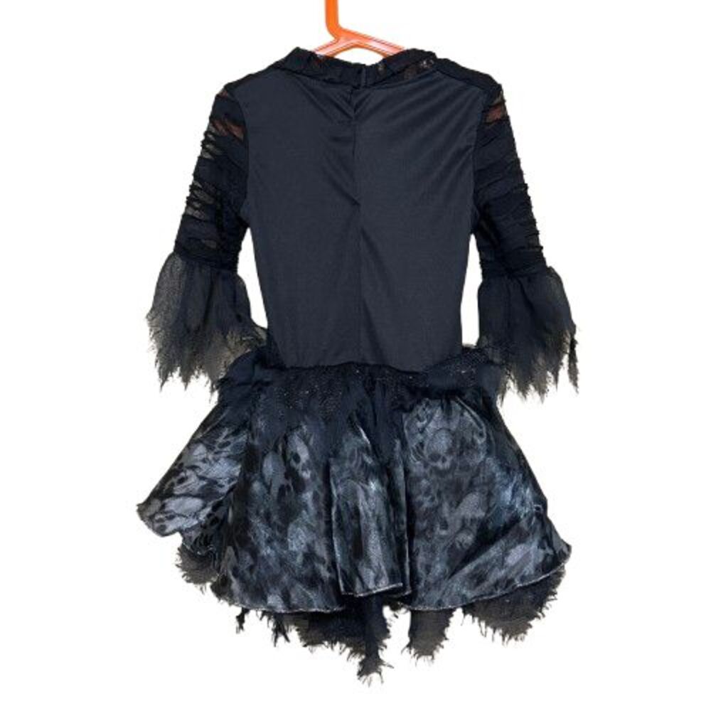 Skull & Cross Bone Halloween Costume Size 4-6 Punk Pirate Dress Amscan Brand - Picture 3 of 9